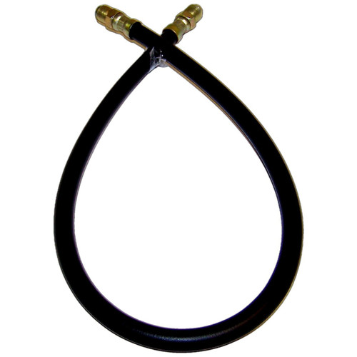 Crown Automotive A1197 Oil Filter Inlet Hose for 1941-1945 Jeep MB w/ 4-134 L-Head Engine, 21.5" Long - Black Metal, Rubber