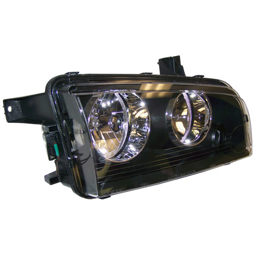 Crown Automotive 4806164AJ Headlight Front Right - Fits 2008-2010 Dodge LX Charger, Incl. Bulbs & Harness