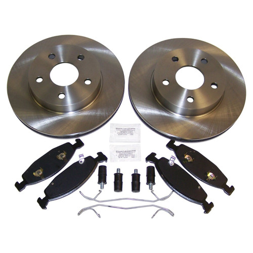 Crown Automotive 52098672KE Front Disc Brake Service Kit for Select 1999-2002 WJ, WG Jeep Grand Cherokees w/ Teves Calipers, Front Disc