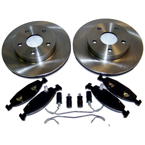 Crown Automotive 52098672KE Front Disc Brake Service Kit for Select 1999-2002 WJ, WG Jeep Grand Cherokees w/ Teves Calipers, Front Disc