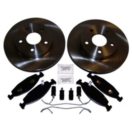 Crown Automotive 52098672KE Front Disc Brake Service Kit for Select 1999-2002 WJ, WG Jeep Grand Cherokees w/ Teves Calipers, Front Disc