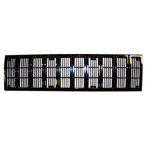 Crown Automotive 55002229 Black & Chrome Grille for Select 1984-1997 Jeep XJ Cherokee, MJ Comanche - Black, Chrome Plastic