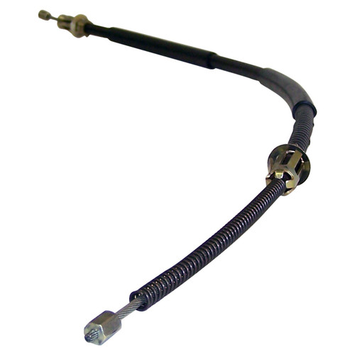 Crown Automotive 52004707 Left Rear Parking Brake Cable for Jeep 1990 YJ Wrangler, 34-1/8" Long - Black Plastic, Rubber, Steel