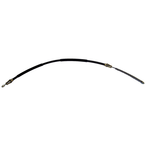 Crown Automotive 52004707 Left Rear Parking Brake Cable for Jeep 1990 YJ Wrangler, 34-1/8" Long - Black Plastic, Rubber, Steel