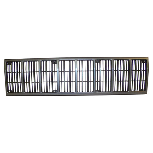 Crown Automotive 55013144 Dark Gray & Black Grille for 1988-1990 Jeep XJ Cherokee, MJ Comanche - Argent, Black Plastic, Sold Individually