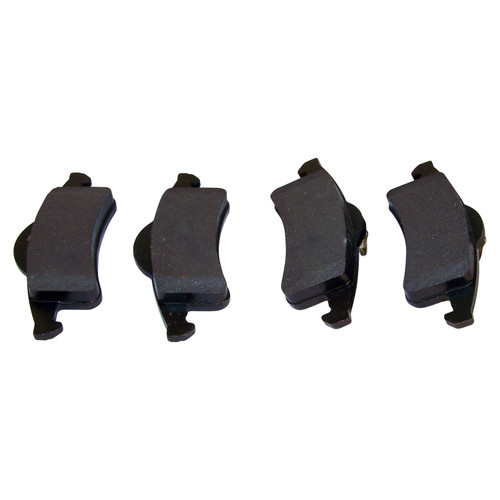 Crown Automotive 5011970AB Rear Disc Brake Pad Set for 99-04 Jeep WJ, WG Grand Cherokeee, Left & Right - Gray Semi-Metallic