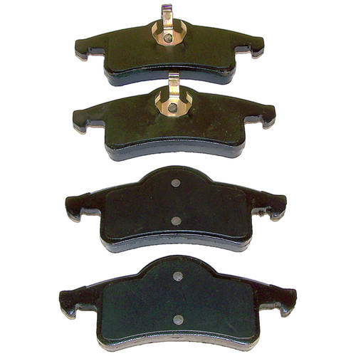 Crown Automotive 5011970AB Rear Disc Brake Pad Set for 99-04 Jeep WJ, WG Grand Cherokeee, Left & Right - Gray Semi-Metallic