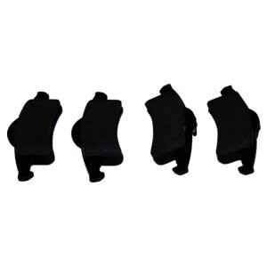 Crown Automotive 5011970AB Rear Disc Brake Pad Set for 99-04 Jeep WJ, WG Grand Cherokeee, Left & Right - Gray Semi-Metallic