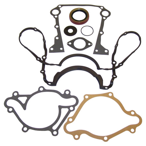 Crown Automotive 4746001AC Lower Gasket Set for 1998 Jeep Grand Cherokee w/ 5.9L Engine, Includes Oil Pan Gasket, Timing Cover Gasket