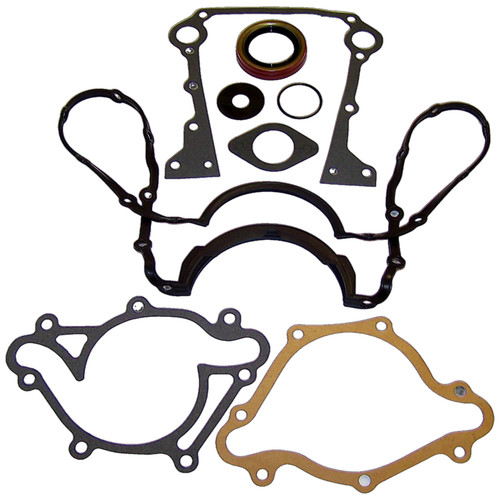 Crown Automotive 4746001AC Lower Gasket Set for 1998 Jeep Grand Cherokee w/ 5.9L Engine, Includes Oil Pan Gasket, Timing Cover Gasket