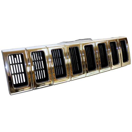 Crown Automotive 55054890 Chrome Grille for 1993-1995 ZJ Jeep Grand Cherokee - Chrome Plastic, Sold Individually