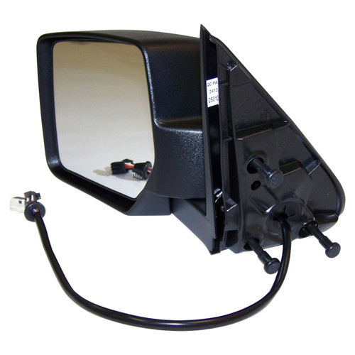 Crown Automotive 57010187AC Left Power, Heated, Manual Folding Mirror w/ Driver Memory for 2008-2010 Jeep KK Liberty; Black Textured Finish