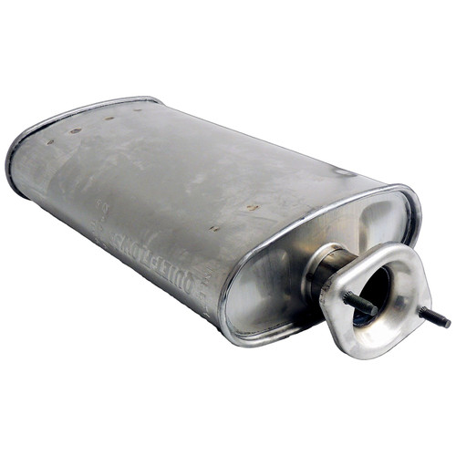 Crown Automotive E0021456 Muffler w/ Flange for 2000-2006 TJ Wrangler w/o Unlimited Pkg. w/ 4.0L and 2003-2006 TJ Wrangler w/ 2.4L Engine
