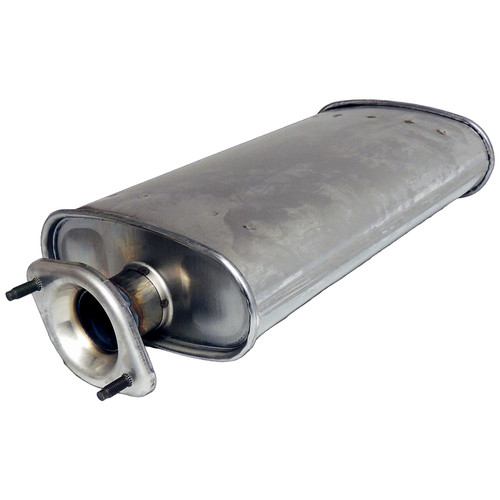 Crown Automotive E0021456 Muffler w/ Flange for 2000-2006 TJ Wrangler w/o Unlimited Pkg. w/ 4.0L and 2003-2006 TJ Wrangler w/ 2.4L Engine