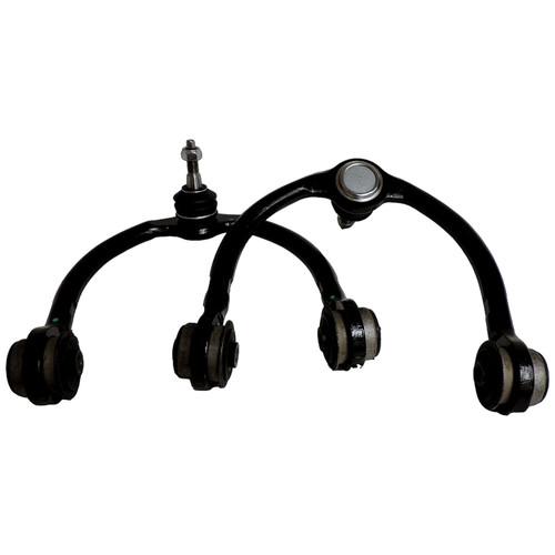 Crown Automotive 52090206K Front Upper Control Arm Set for 2005-2010 WK Grand Cherokee w/o SRT8 Package & XK Commander - Black Rubber, Steel