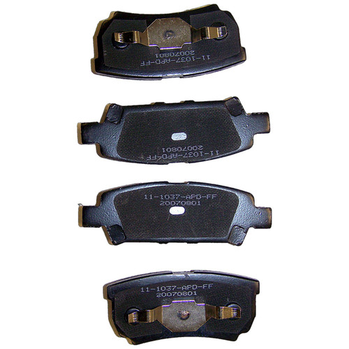 Crown Automotive 5191271AB Rear Brake Pad Set for 2007-2017 Jeep MK Compass, Patriot w/ 10.31" Rotors - Gray Semi-Metallic