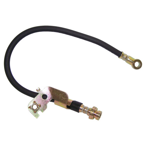 Crown Automotive 5105604AD Right Front Brake Hose for 2007-2017 Jeep Compass and Patriot - Black, Zinc Metal, Rubber, Sold Individually