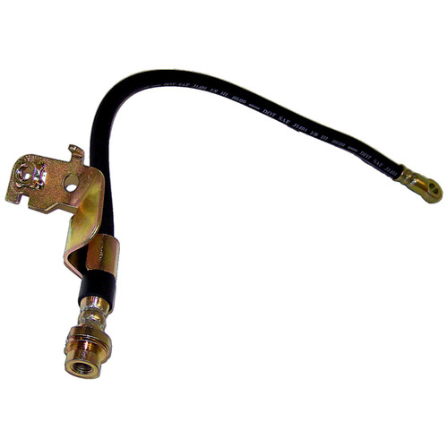 Crown Automotive 5105604AD Right Front Brake Hose for 2007-2017 Jeep Compass and Patriot - Black, Zinc Metal, Rubber, Sold Individually