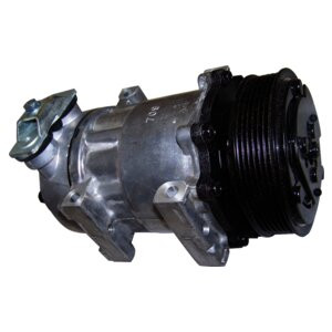 Crown Automotive 55037205AB A/C Compressor for 1997-1998 TJ Wrangler or 1997-2001 XJ Cherokee w/ LHD w/ 2.5L, 4.0L Engines, Clutch and