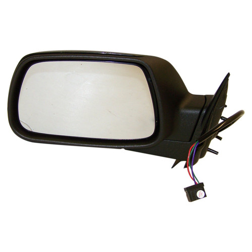 Crown Automotive 55156455AE Left Power, Manual Folding Mirror for 2005-2008 WK Jeep Grand Cherokee; Black Textured Finish