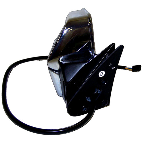 Crown Automotive 55034126 Right Power, Manual Folding Mirror for 1984-1996 Jeep XJ Cherokee, MJ Comanche; Chrome Finish, Sold Individually