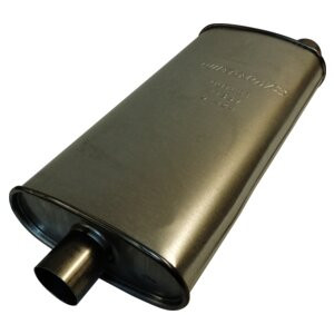 Crown Automotive E0021357 Muffler for 1997-2001 XJ Cherokee w/ 4.0L or 2.5L Engine - Steel, Sold Individually