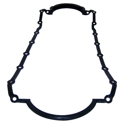 Crown Automotive 53008610 Engine Oil Pan Gasket for 1998 ZJ, ZG Grand Cherokee w/ 5.9L Engine, 1-Piece Rubber - Black Metal, Rubber