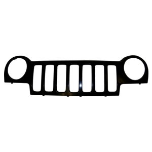 Crown Automotive 55156608AA Black Paintable Grille for 2002-2004 Jeep KJ Liberty - Black, Gray Plastic, Sold Individually