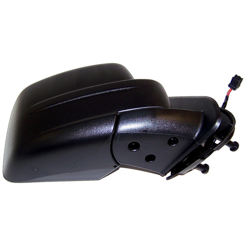 Crown Automotive 57010076AE Right Power, Manual Folding Mirror for Jeep 2008-09 KK Liberty w/o Driver Memory; Black Textured Finish