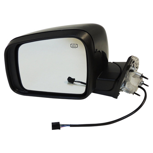 Crown Automotive 1NT49AXRAI Left Power, Heated, Manual Folding Mirror for 2011-2016 Jeep WK Grand Cherokee, Textured Black Finish with