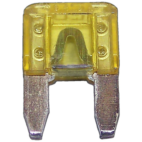 Crown Automotive 6101488 20 Amp Mini Fuse - Yellow Metal, Plastic, Sold Individually
