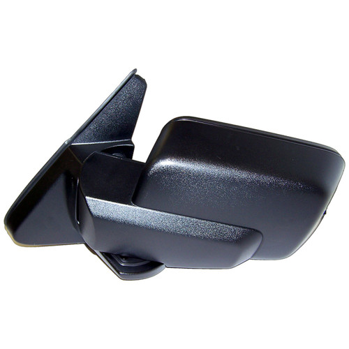 Crown Automotive 55157011AD Left Power, Heated, Memory, Manual Folding Mirror for 06-08 XK Commander; Black Textured Finish