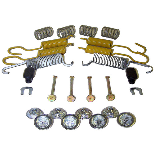 Crown Automotive H7149 Drum Brake Hardware Kit for Jeep 1986 CJ-7, CJ-8 w/ 10" x 1-3/4" Drums, 87-95 YJ Wrangler, 84-93 XJ Cherokee, MJ