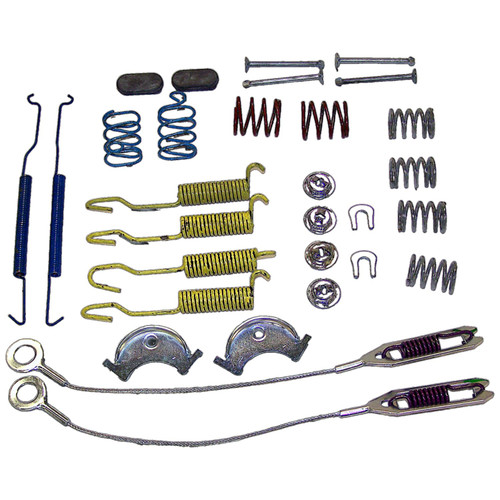 Crown Automotive 4713365RK Rear Drum Brake Hardware Kit for Jeep 1993-1996 ZJ Grand Cherokee & 2002 KJ Liberty w/ Drum Brakes, Includes