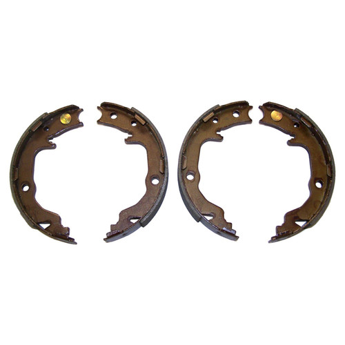 Crown Automotive 5191215AA Parking Brake Shoe Set for 2007-17 Jeep MK Compass, Patriot w/ Rear Disc Brakes - Brown Metal
