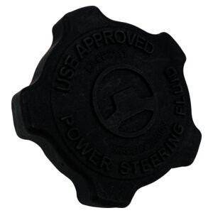 Crown Automotive 68258755AA Power Steering Reservoir Cap for 2018+ Jeep JL Wrangler & 2020+ JT Gladiator - Black Plastic