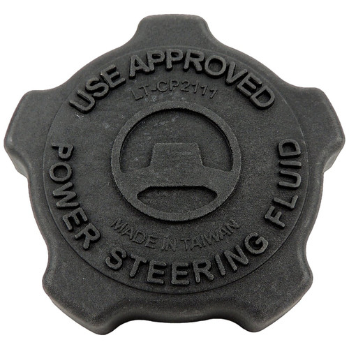 Crown Automotive 68258755AA Power Steering Reservoir Cap for 2018+ Jeep JL Wrangler & 2020+ JT Gladiator - Black Plastic