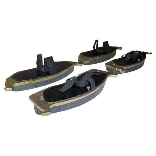 Crown Automotive 4762682TI Front Brake Pad Set for 1995-1997 Dodge Neon w/ 5 Studs, Left and Right - Gray, Zinc Ceramic