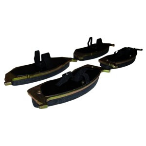 Crown Automotive 4762682TI Front Brake Pad Set for 1995-1997 Dodge Neon w/ 5 Studs, Left and Right - Gray, Zinc Ceramic