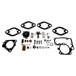 Crown Automotive J0807885 Carter Carburetor Repair Kit for 1952-1963 Jeep M38-A1 w/ 4-134 F-Head Engine - Bronze, Paper, Rubber
