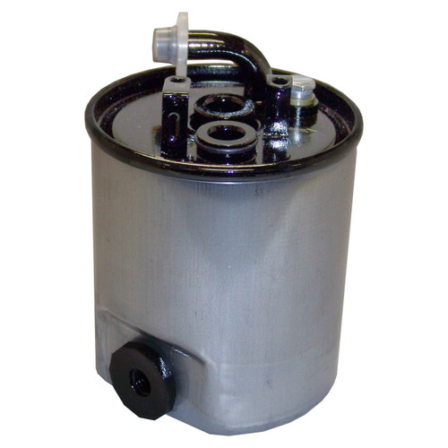 Crown Automotive 5080477AA Fuel Filter for 2002-2004 Jeep WJ, WG Grand Cherokee w/ 2.7L Diesel Engine - Black, Silver Metal, Plastic