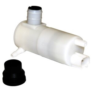 Crown Automotive 5103453AA Front Windshield Washer Pump for 1999-2004 Jeep WJ, WG Grand Cheokee - Black Plastic, Sold Individually