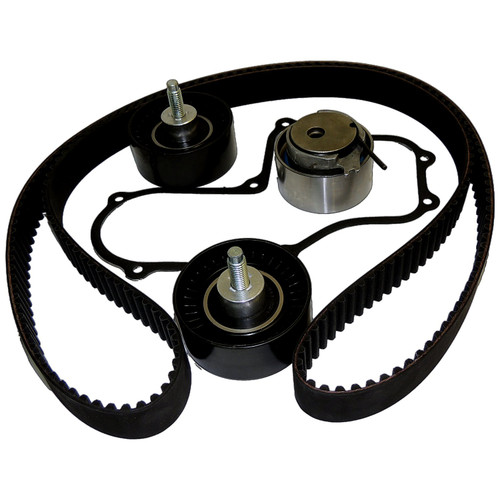 Crown Automotive 5142579K Engine Timing Belt Kit for 2003-2005 KJ Liberty w/ 2.5L or 2.8L Diesel Engines, Includes Timing Belt, Tensioner