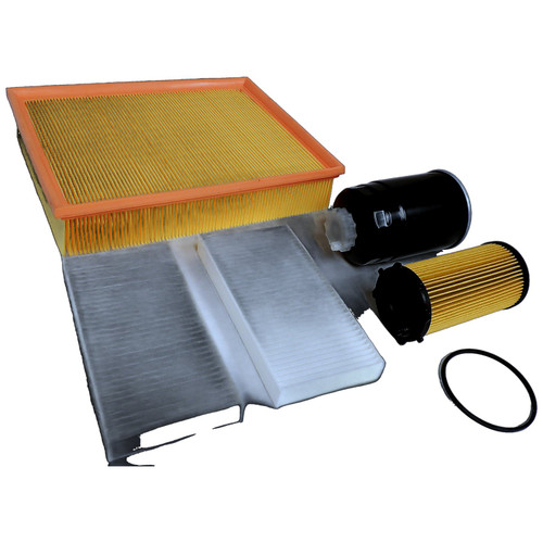 Crown Automotive MFK10 Master Filter Kit for 2008-2012 Jeep KK Liberty w/ 2.8L Diesel Engine, Includes Air, Fuel, Oil, and Cabin Air Filters