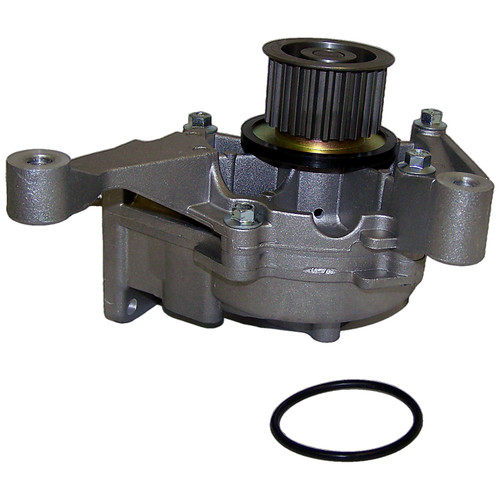 Crown Automotive 5093911AB Water Pump for 2002-2004 KJ Liberty w/ 2.5L Diesel, 2.8L Diesel Engines - Unpainted, Zinc Aluminum, Steel