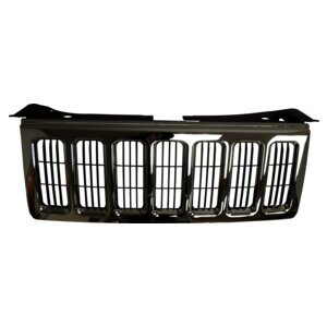 Crown Automotive 55156975AD Chrome Grille for 2006-2010 Jeep XK Commander - Chrome Plastic, Sold Individually