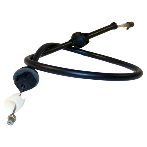 Crown Automotive 53005206 Throttle Cable for 1987-1990 Jeep YJ Wrangler w/ 2.5L EFI Engine, 29" Length - Black Plastic, Rubber, Steel