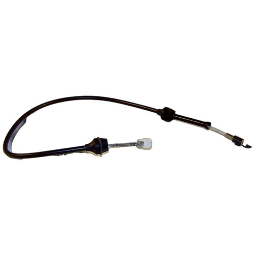 Crown Automotive 53005206 Throttle Cable for 1987-1990 Jeep YJ Wrangler w/ 2.5L EFI Engine, 29" Length - Black Plastic, Rubber, Steel
