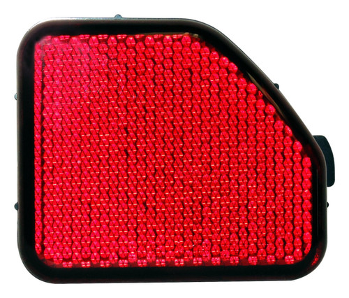 Crown Automotive 68281937AB Left Rear Fascia Reflector for 2018+ Jeep JL Wrangler, Red Plastic - Plastic, Sold Individually