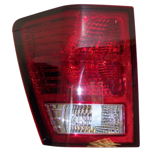 Crown Automotive 55079013AC Tail Light for Jeep 2007-2010 Jeep WK Grand Cherokee, Includes Bulbs - Clear, Red Plastic, Sold Individually